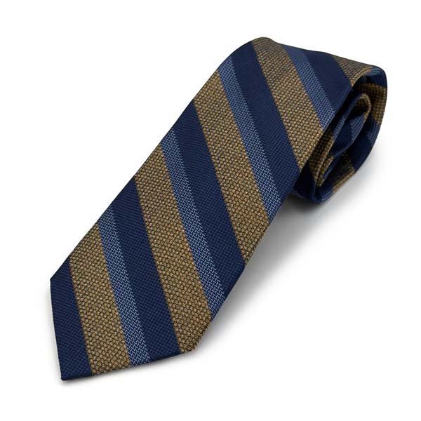 Bruno Piattelli Necktie Gold Blue Navy
