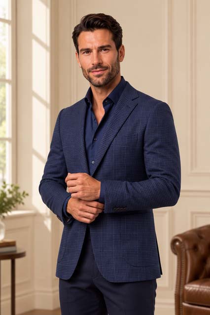 Enzo Soft Jacket Sport Coat Blue