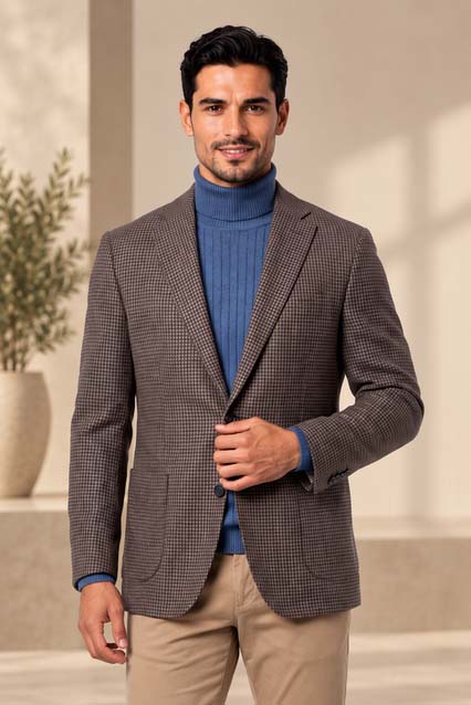 Enzo Soft Jacket Sport Coat Dark Brown