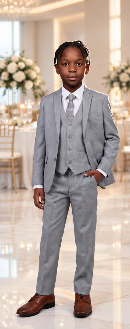 Giorgio Fiorelli Boys 3 Piece Suit Light Gray