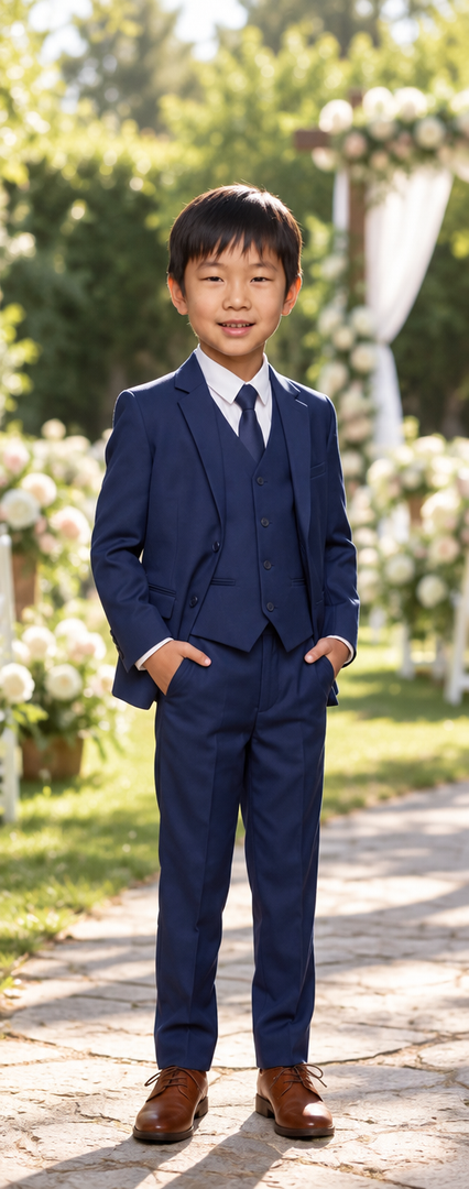 Giorgio Fiorelli Boys 3 Piece Suit Navy