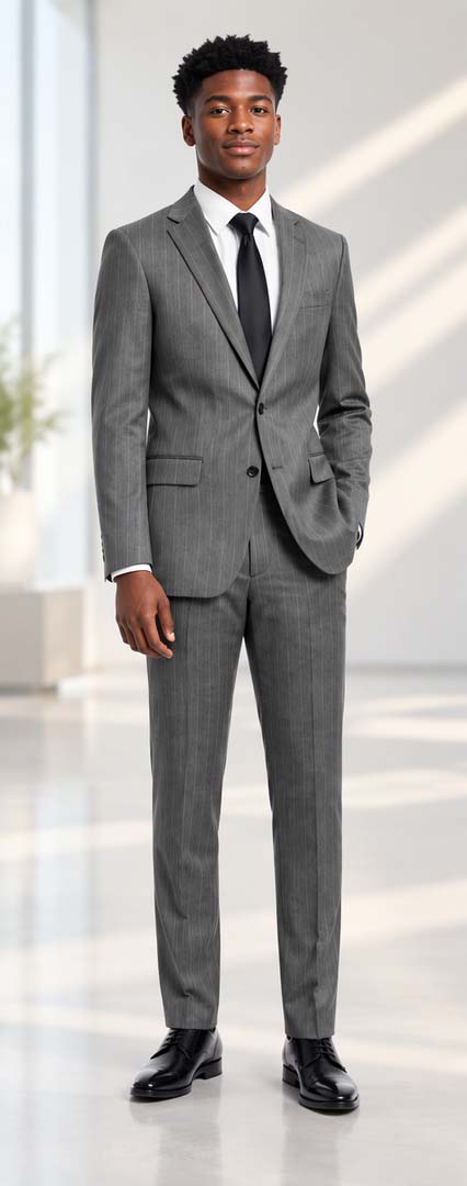 Karl Lagerfeld Gray Tuxedo