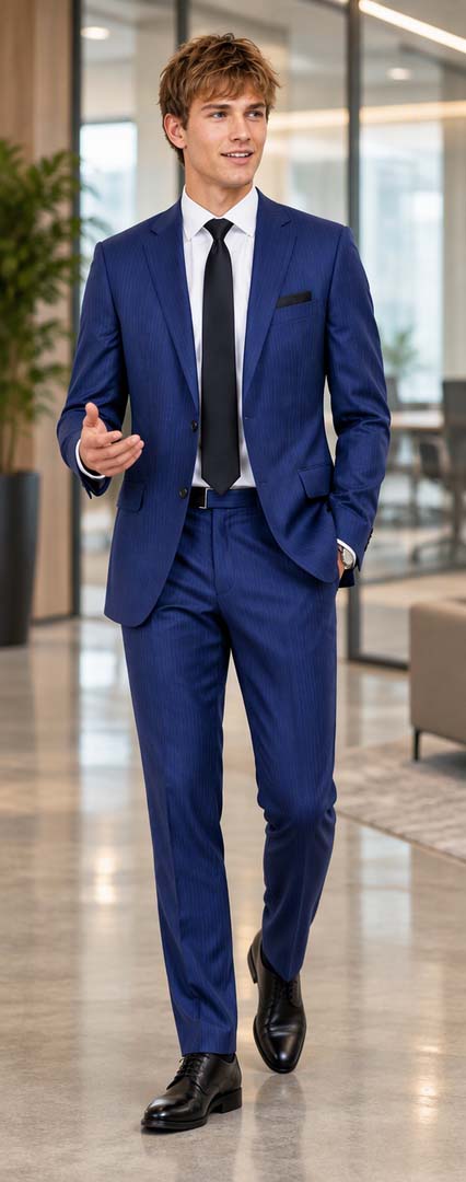 Luxe 2020 2pc Suit Navy Blue