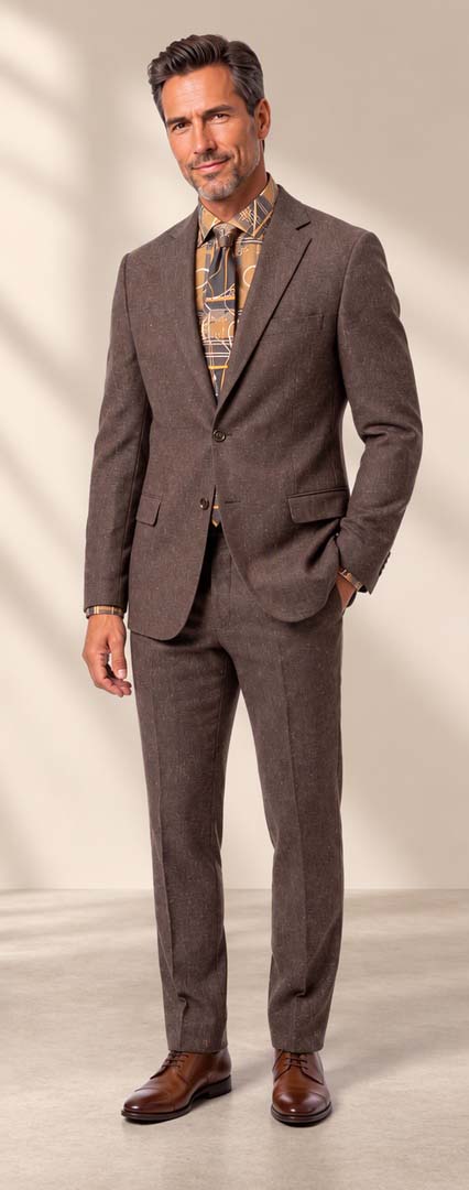 Mantoni Sport Coat Pants Brown