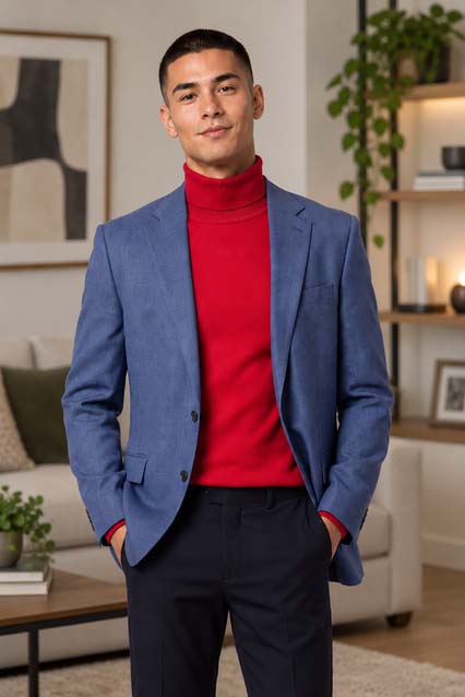 Michael Kors Kent Sport Coat Blue